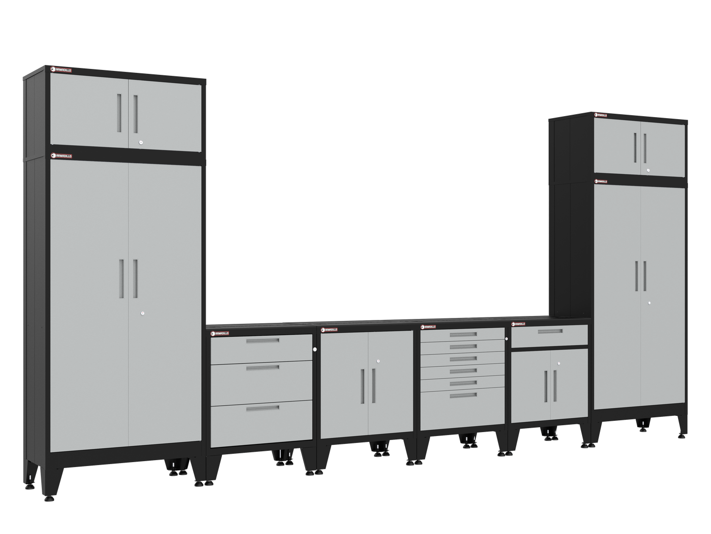 8-Piece Garage Cabinet Storage and Organization Set in Gray