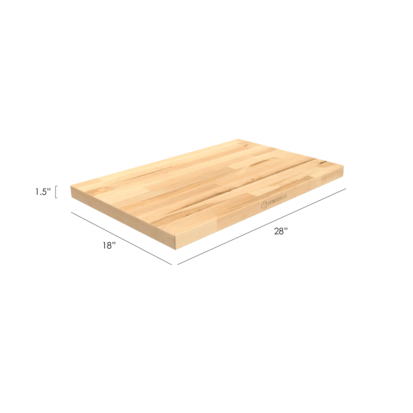 28-Inch Hardwood Garage Workbench Top