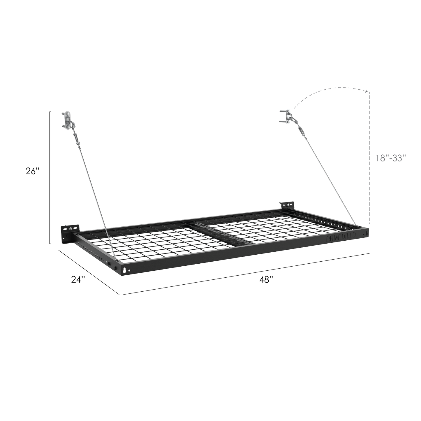 Wall Mount Shelf - 2ft X 4ft (1PK)