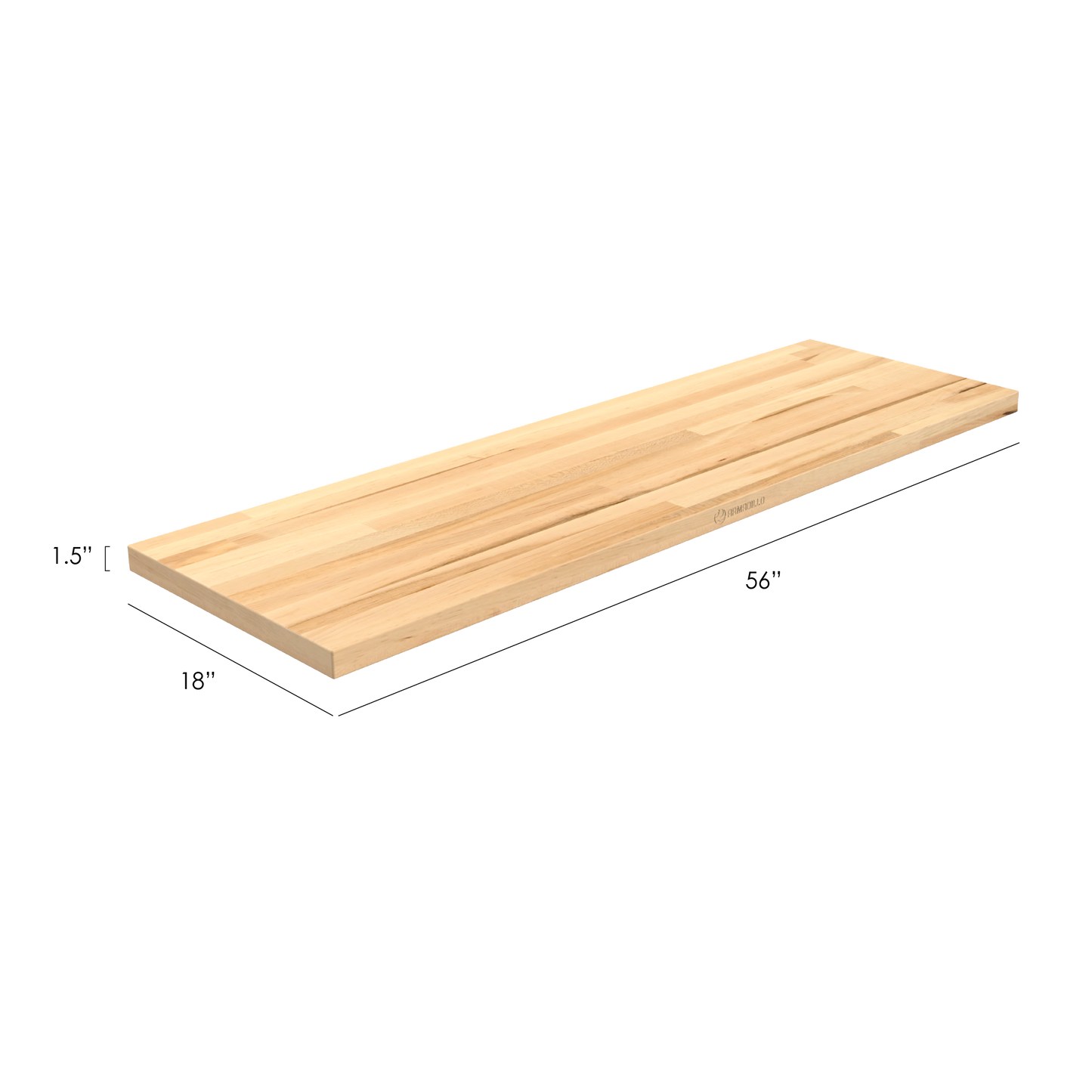 56-inch Hardwood Garage Workbench Top