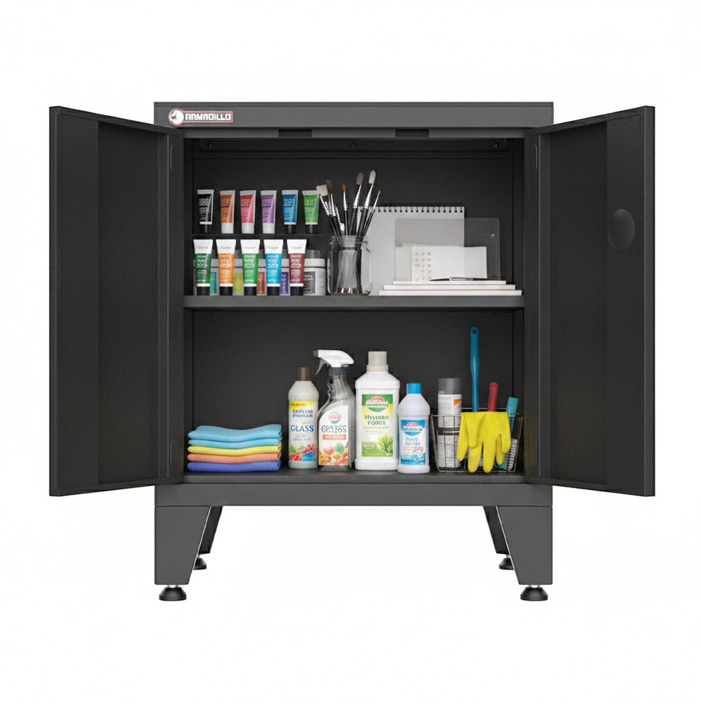 2-Door Garage Storage Cabinet in Black