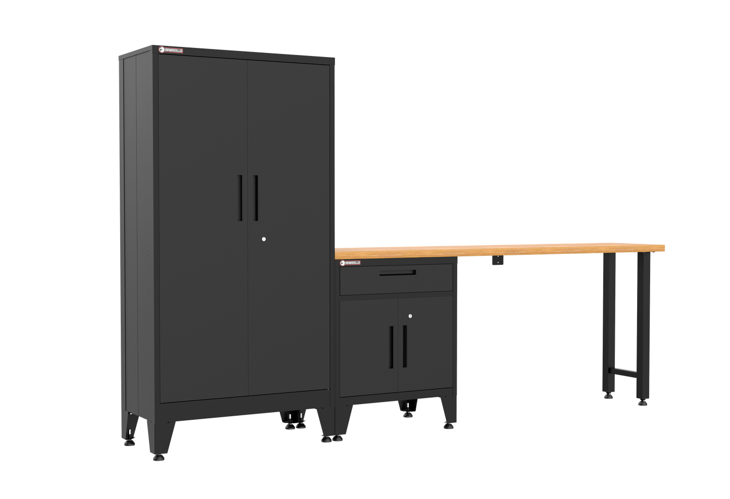 3-Piece Set with Levelers - Black (8B)