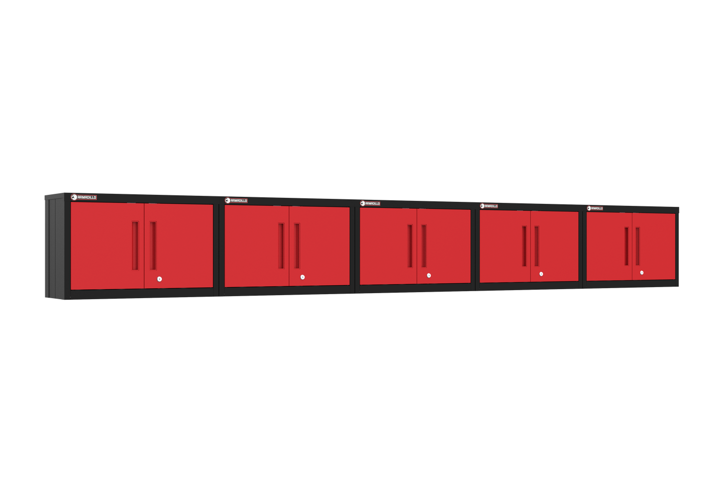 5-Piece Garage Cabinet Storage and Organization Set in Red