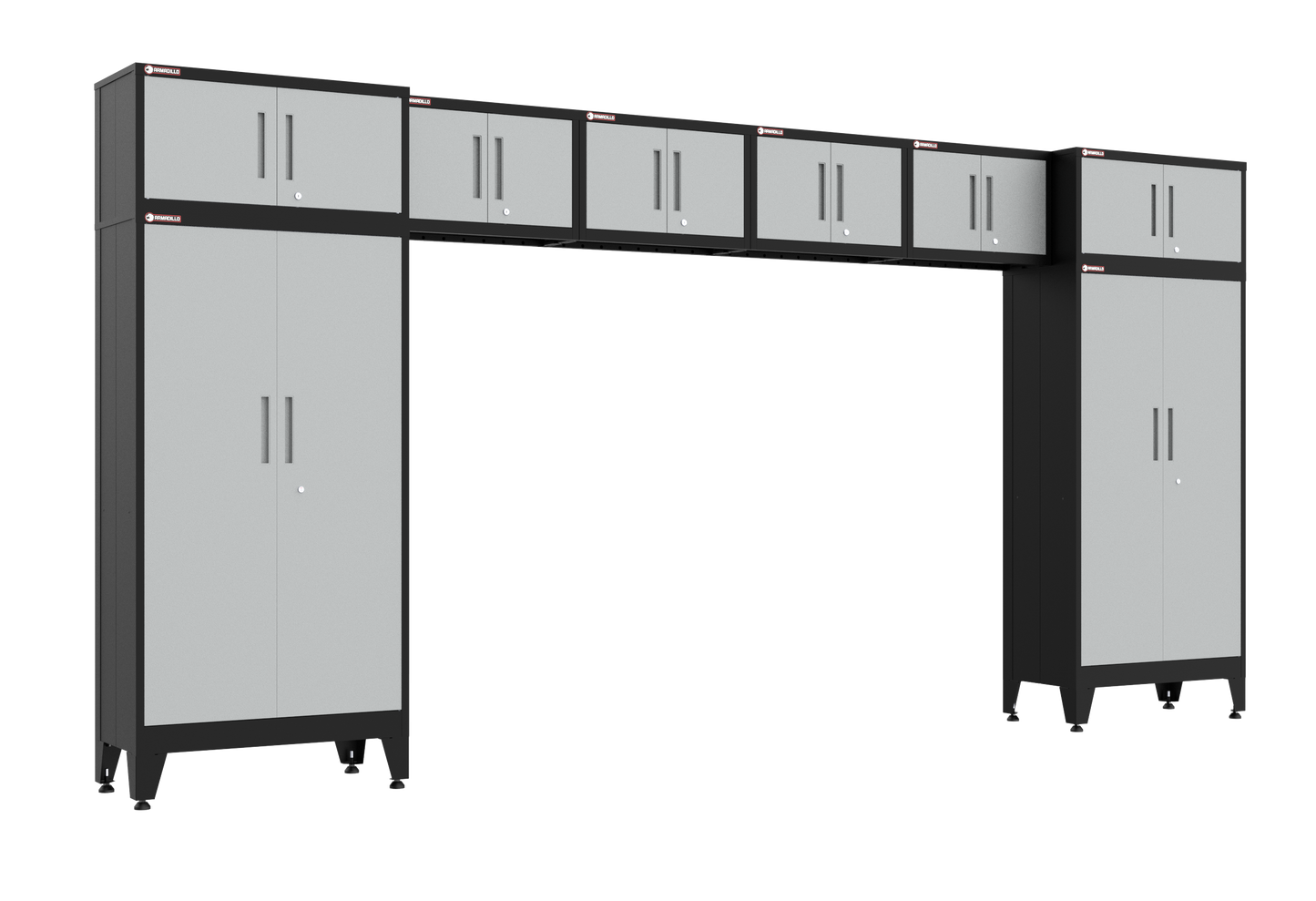 8-Piece Garage Cabinet Storage and Organization Set in Grey