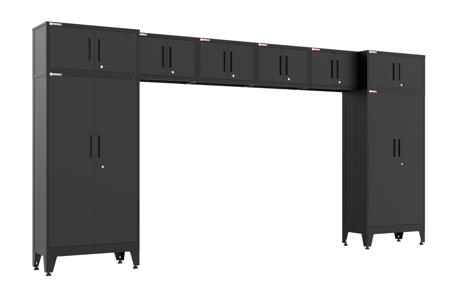 8-Piece Garage Cabinet Storage and Organization Set in Black