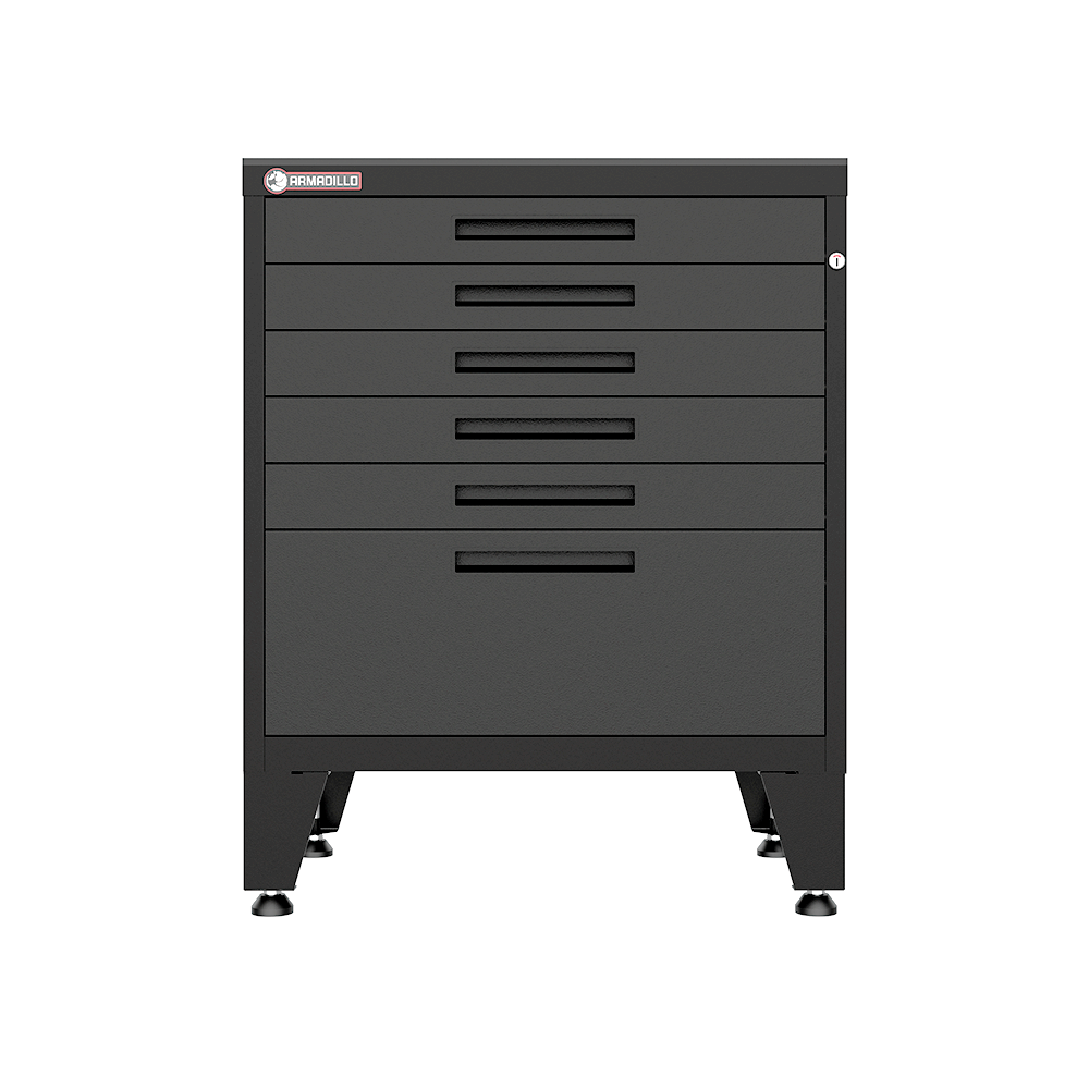 6-Drawer Garage Tool Cabinet in Black