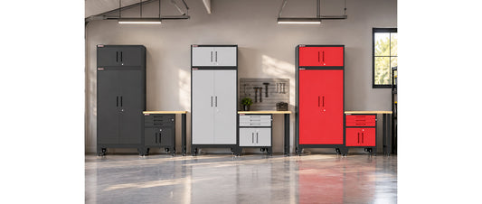 Black, Gray, or Red Garage Cabinets: How to Choose a Finish