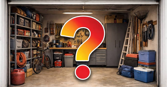 Big question mark over picture of garage. | Armadillo Tough