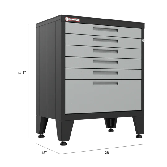 Gray Individual Garage Cabinets