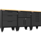 4-Piece Garage Cabinet Storage and Organization Set in Black