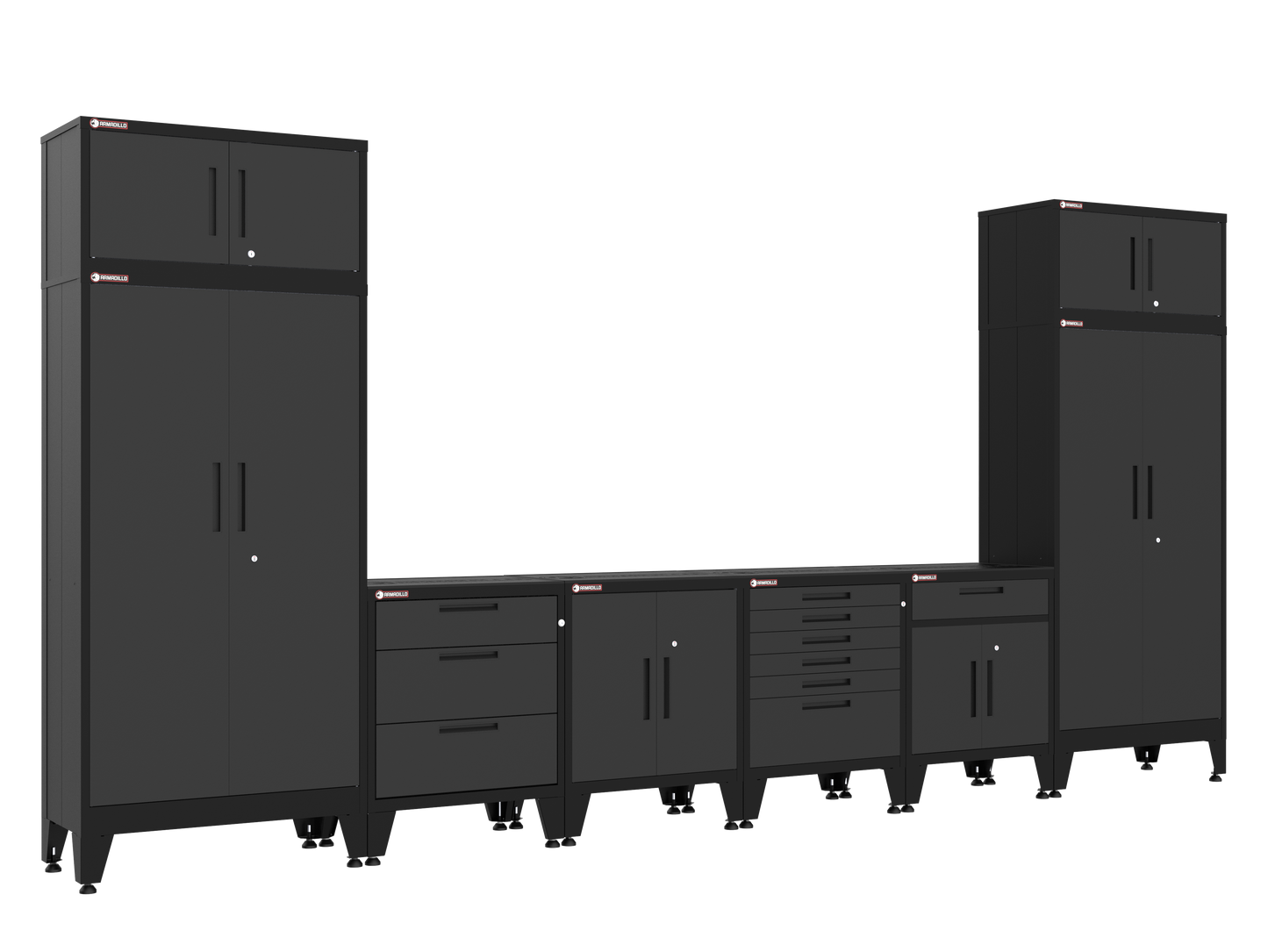 8-Piece Garage Cabinet Storage and Organization Set in Black