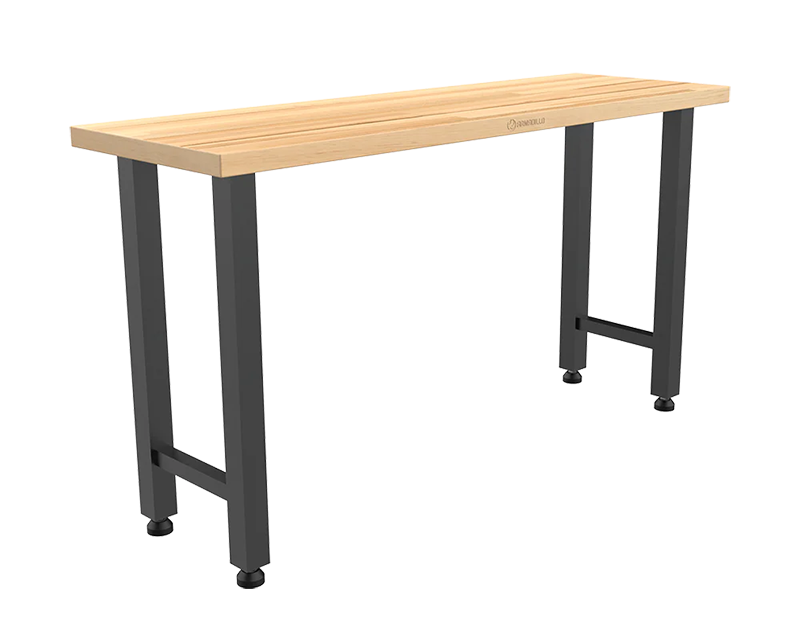 84-inch Solid Wood Garage Workbench – Armadillo Tough