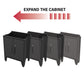 2-Door Garage Storage Cabinet in Black