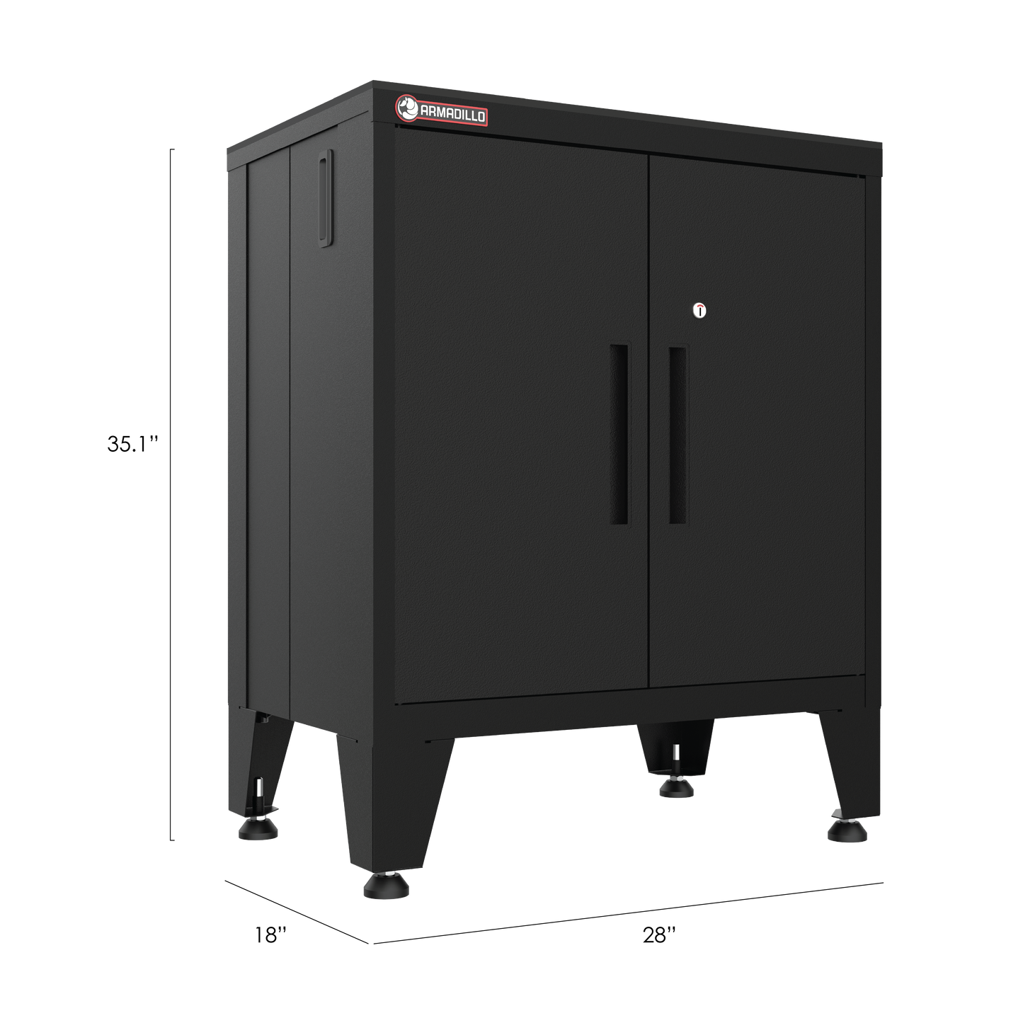 2-Door Garage Storage Cabinet in Black