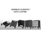 3-Drawer Garage Storage Cabinet in Gray