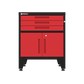 3-Drawer 2-Door Garage Storage Cabinet in Red