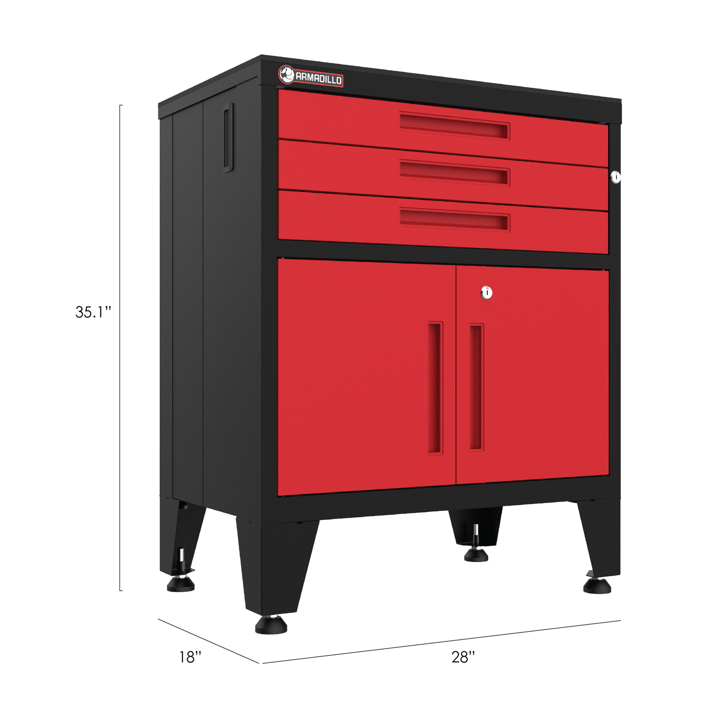 3-Drawer 2-Door Cabinet