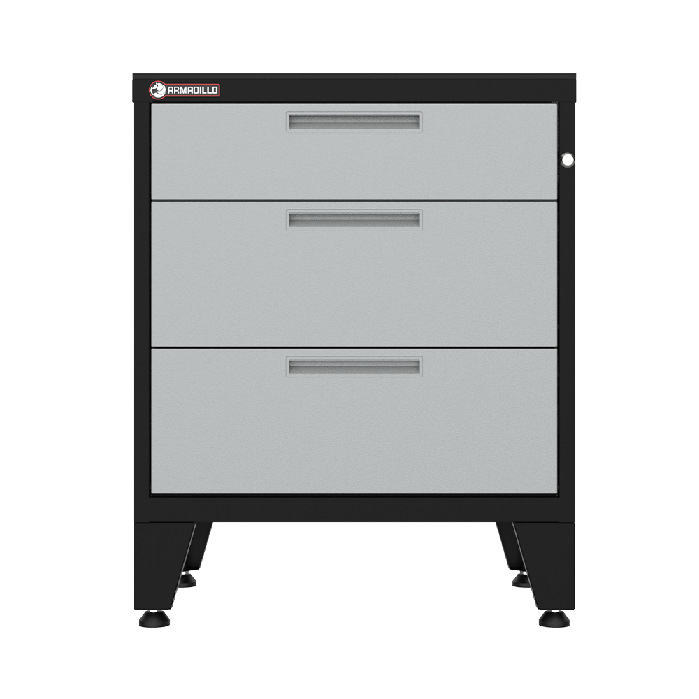 3-Drawer Garage Storage Cabinet in Gray