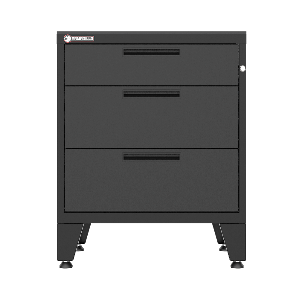 3-Drawer Garage Storage Cabinet in Black