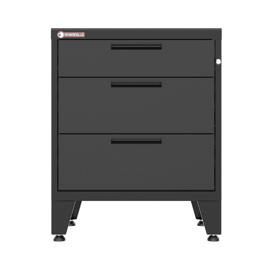 3-Drawer Garage Storage Cabinet in Black