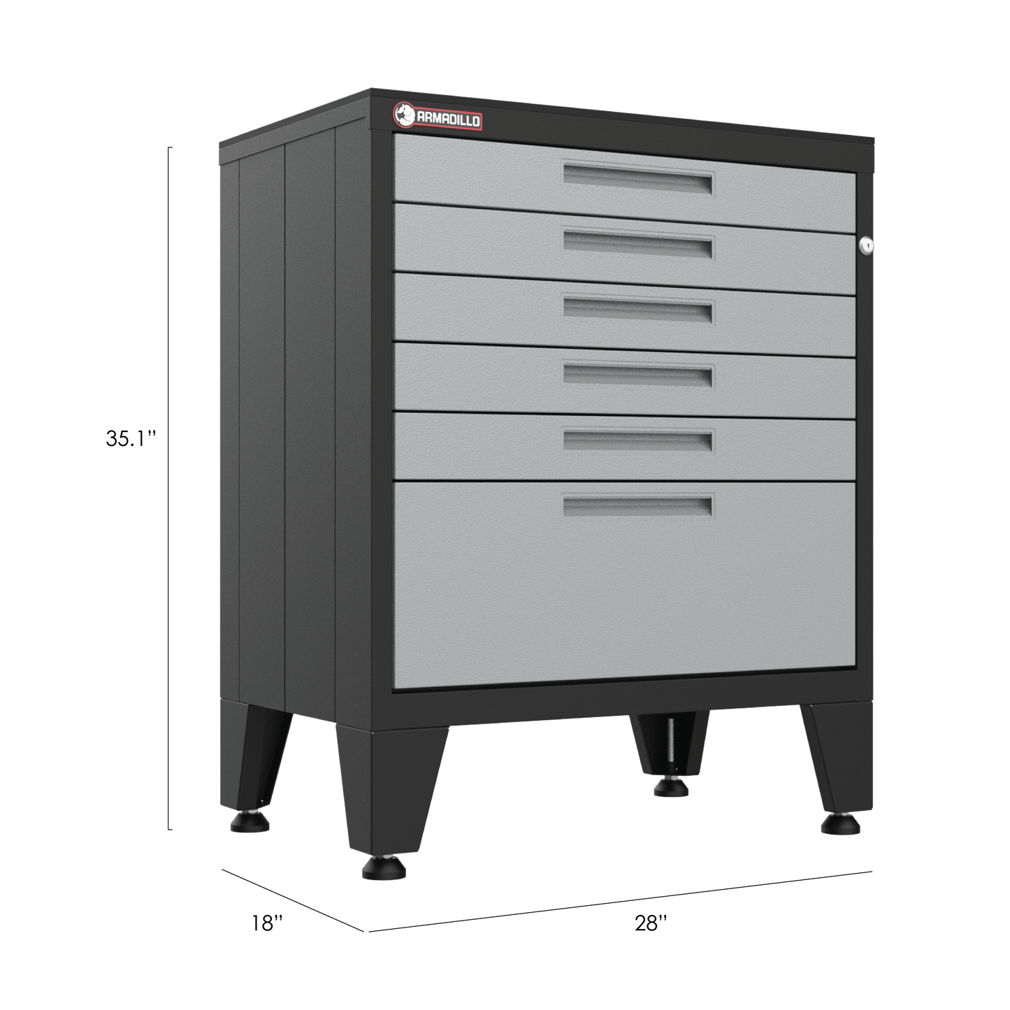6-Drawer Garage Tool Cabinet in Gray