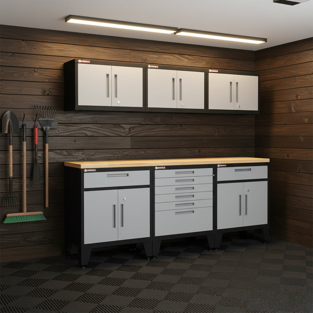 Multifunction Garage Cabinet in Gray
