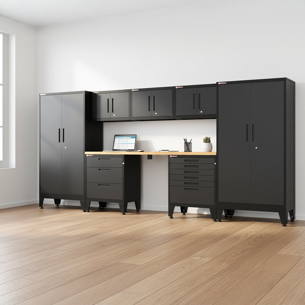 3-Drawer Garage Storage Cabinet in Black