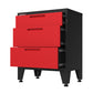 3-Drawer Garage Storage Cabinet in Red