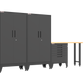 4-Piece Garage Cabinet Storage and Organization Set with Levelers in Black