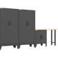 4-Piece Garage Cabinet Storage and Organization Set with Levelers in Black