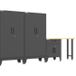 4-Piece Garage Cabinet Storage and Organization Set with Levelers in Black
