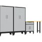 4-Piece Garage Cabinet Storage and Organization Set with Levelers in Grey