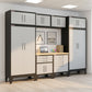 3-Drawer 2-Door Garage Storage Cabinet in Gray