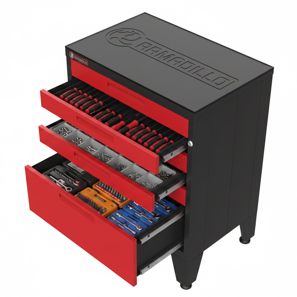 6-Drawer Garage Tool Cabinet in Red