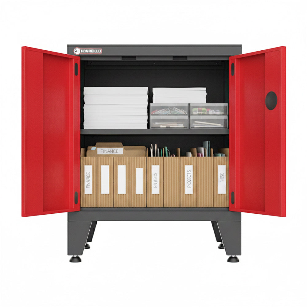 2-Door Garage Storage Cabinet in Red