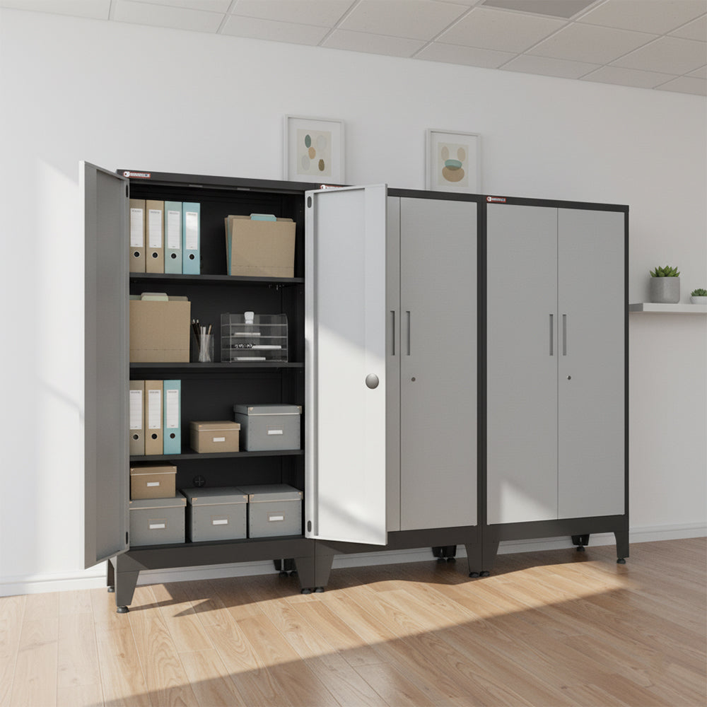2-Door Garage Storage Gear Locker in Gray