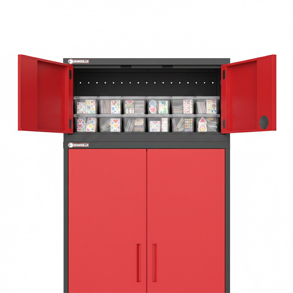 Garage Gear Locker Extender in Red