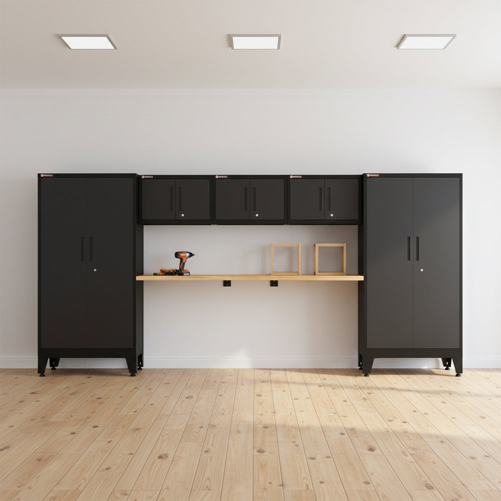 Garage Wall Cabinet in Black