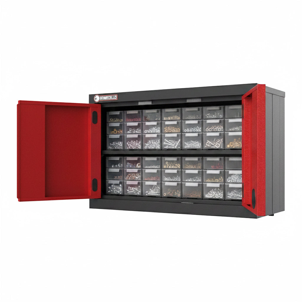 2-Door Garage Storage Wall Cabinet in Red – Armadillo Tough