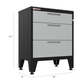 3-Drawer Garage Storage Cabinet in Gray