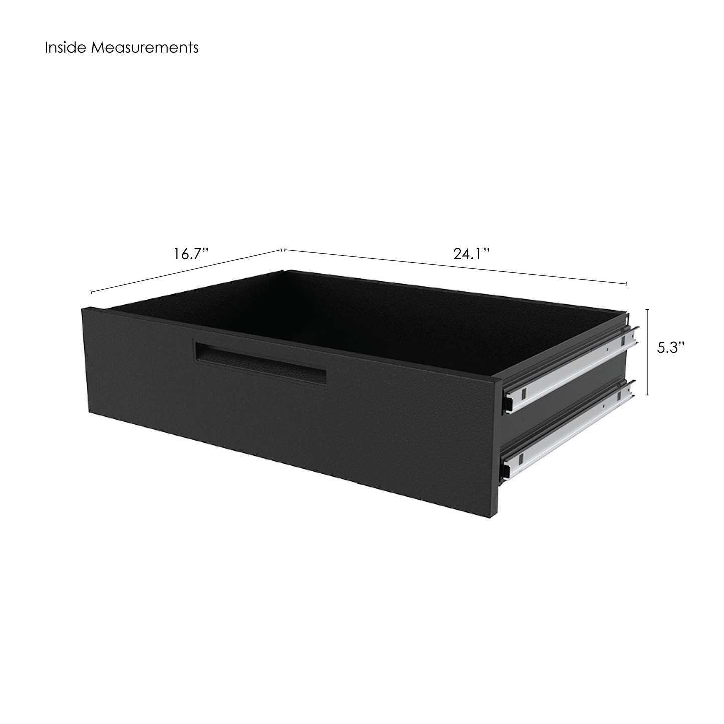 3-Drawer Garage Storage Cabinet in Black