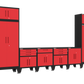 8-Piece Garage Cabinet Storage and Organization Set in Red