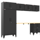 7-Piece Garage Cabinet Storage and Organization Set in Black