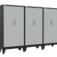 3-Piece Garage Cabinet Storage and Organization Set with Levelers in Grey