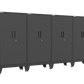 4-Piece Garage Cabinet Storage and Organization Set with Levelers in Black