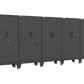 5-Piece Garage Cabinet Storage and Organization Set with Levelers in Black