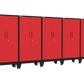 5-Piece Garage Cabinet Storage and Organization Set with Levelers in Red
