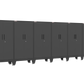 6-Piece Garage Cabinet Storage and Organization Set with Levelers in Black