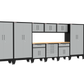 11-Piece Garage Cabinet Storage and Organization Set with Levelers in Grey