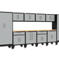 12-Piece Garage Cabinet Storage and Organization Set with Levelers in Grey